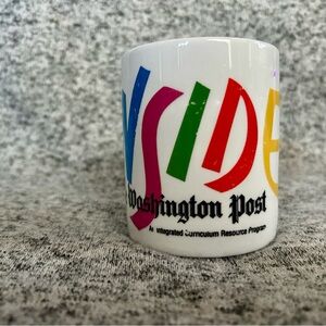 RARE Vintage The Washington Post Integrated Curriculum Resource Program Mug